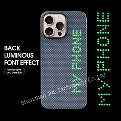 Glow In The Dark Super Light Мобильная крышка из углеродного волокна арамида для iPhone 17 Pro