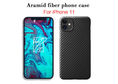 Крышка ультра тонкого волокна углерода случая сотового телефона волокна Aramid мобильная на iPhone 11