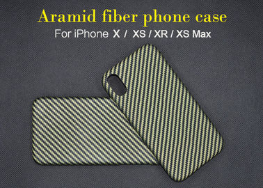 Противоударный водоустойчивый случай iPhone волокна Aramid углерода на iPhone x
