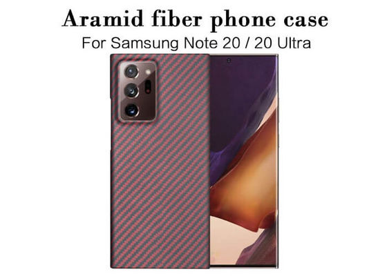 Штейновый поверхностный случай телефона волокна Aramid в случай углерода примечания 20 Samsung