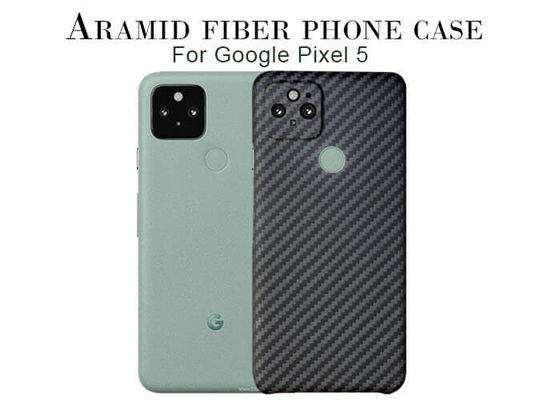 Черный случай телефона волокна Aramid в случай волокна углерода пиксела 5 Google