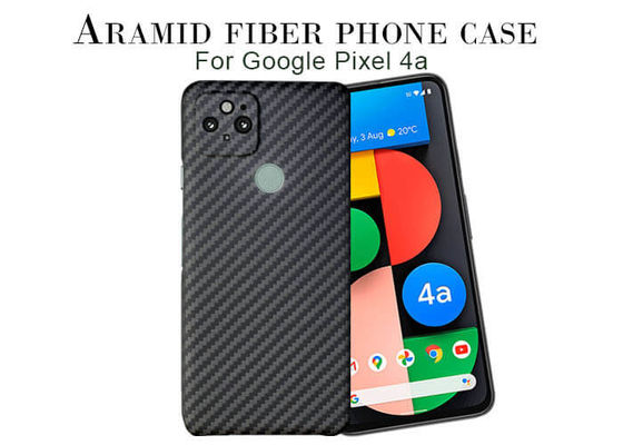 Случай телефона волокна углерода пиксела 4A 5G Aramid Google камеры полностью защитный
