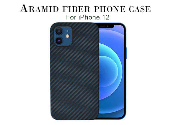 Супер тонкий красивый голубой случай iPhone волокна Aramid на iPhone 12 Pro Макс