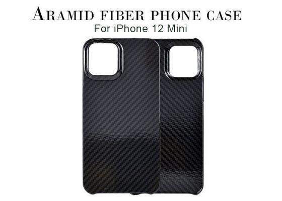 Лоснистые случай телефона волокна Aramid iPhone 12 финиша мини