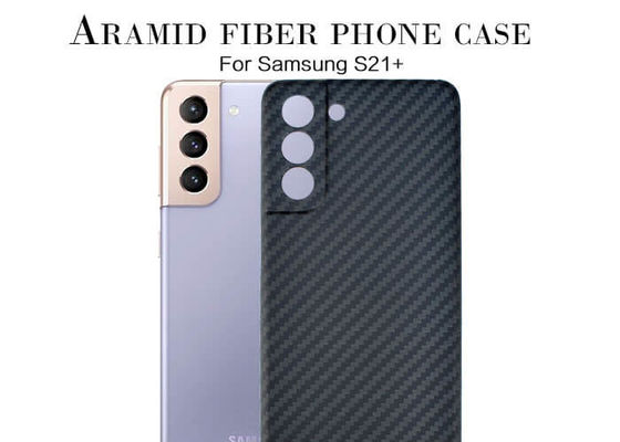 Случай телефона Aramid дизайна Twill для Samsung S21 плюс случай волокна углерода