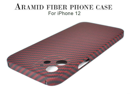 Штейновый поверхностный случай телефона волокна 0.65mm Aramid на iPhone 12