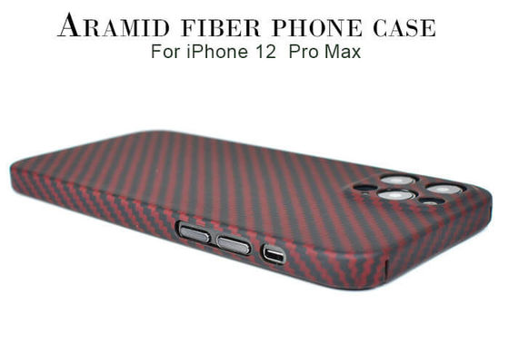 случай волокна Aramid предохранения от Pro максимальной красной камеры iPhone 12 полный