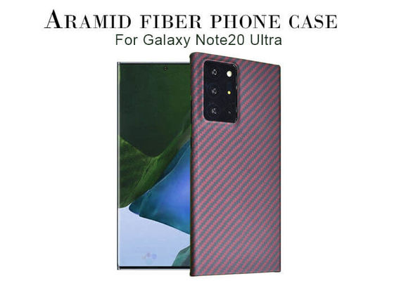 Случай телефона Aramid крышки ультра красного цвета примечания 20 Samsung половинный