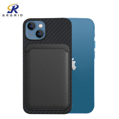 Случай телефона волокна Aramid iPhone 13 OEM магнитный с пластиковым дизайном кольца