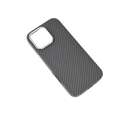 Тонкий 0,8 мм 16 г вес магнитный арамид волокна телефонного чехла для iPhone 16 Pro с боковым впрыском и полным покрытием