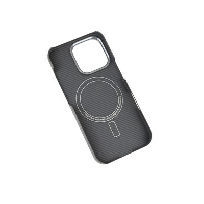 Индивидуальный металлический каркас, магнитный чехол для телефона из арамидного углеродного волокна для iPhone 16 Pro