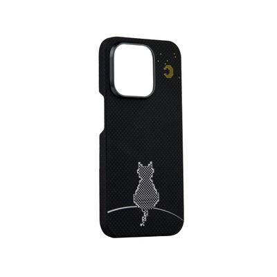 Ультратонкий 0,8 мм Толщина 16 г Вес Устойчивый к грязи телефонный чехол из арамидового волокна для iPhone 16 Pro Max