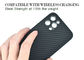 Супер тонкие крышка волокна углерода случая телефона Aramid iPhone 12 полного покрытия Pro