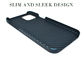 Случай волокна углерода Aramid iPhone 12 царапины устойчивый штейновый поверхностный голубой