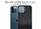 Половинные случай телефона Кевлара волокна Aramid ранга iPhone 12 дизайна крышки Pro военный