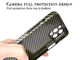 Камера Защитный чехол для телефона из углеродного волокна с полным покрытием для iPhone 12 Pro Max
